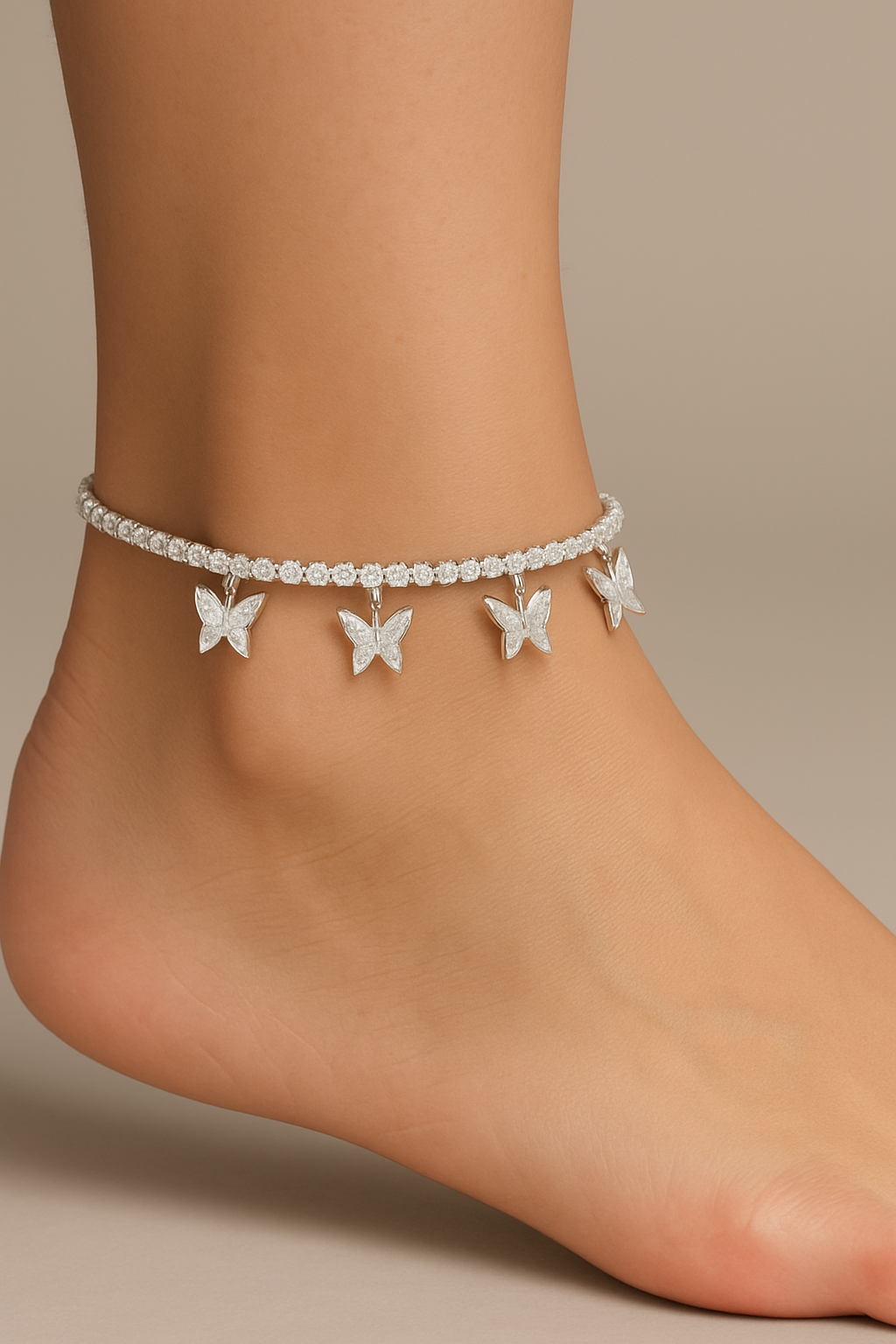 Butterfly Iced Anklet