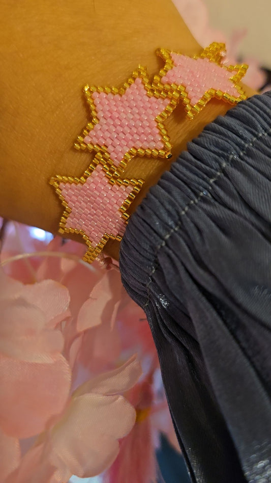 Glitter Beaded Stars